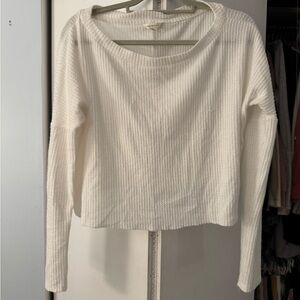 Aeropostale Cropped Waffle Sweater